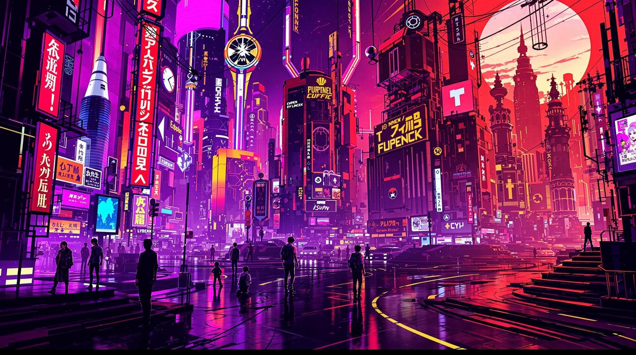 同人创作分享:暗夜行者赛博朋克风格插画合集 同人创作分享:暗夜行者赛博朋克风格插画合集 - 打驴动漫热议话题